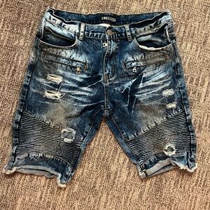 Men’s, Embellish jean shorts, 34